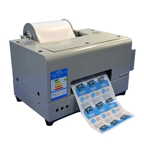 Small Label Printer 4 Colour Adhesive Rolls Sticker Printing Machine A4 Label Inkjet Printer ...