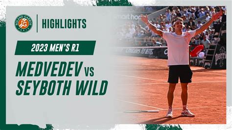 Daniil Medvedev vs Thiago Seyboth Wild - Round 1 Highlights I Roland ...