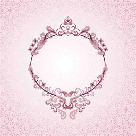 Pink Oval Frame Ornaments Oval Frame Vector, Ornaments, Oval, Frame PNG and Vector with ...