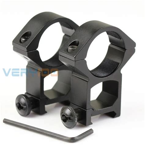 VERY100 2pcs 30mm High Profile See Through Scope Rings 21mm Picatinny ...