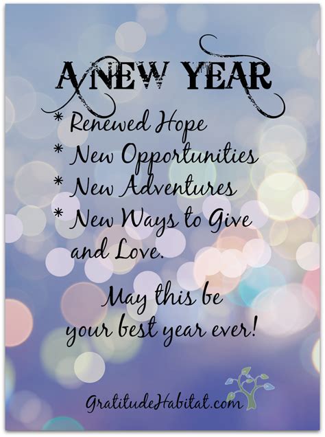 May this be your best year ever!! Visit us at: GratitudeHabitat.com # ...