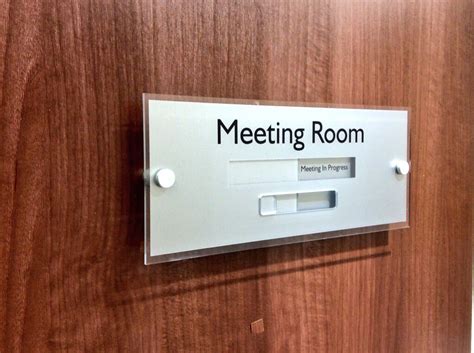 In A Meeting Sign For Office Door - Goimages Zone