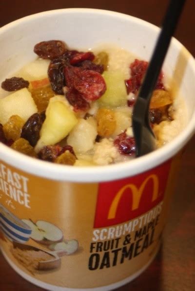 Fast food review: McDonald's Fruit and Apple Oatmeal | Weekender | Food | siouxcityjournal.com