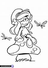 Coloring Page Smurfette  Free Printable coloring Pages sketch template