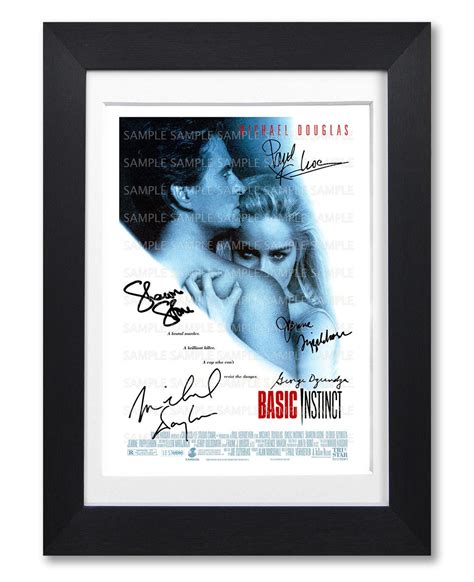 BASIC INSTINCT Movie Cast Signed Poster Print Photo Autograph Gift 1992 ...