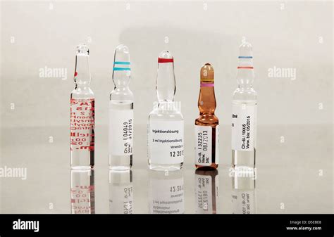 ampules with various vaccine Stock Photo - Alamy