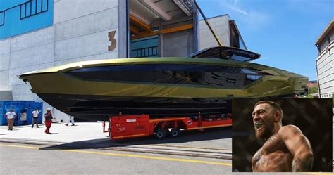 Conor McGregor Takes Delivery of His Custom Lamborghini Tecnomar 63 Speedboat - autoevolution