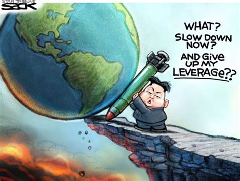 Cartoons: North Korea's threat with nuclear weapons