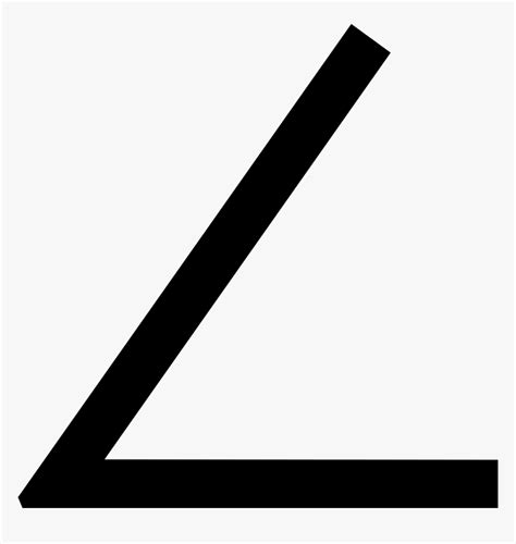 Angle Symbol In Math, HD Png Download - kindpng