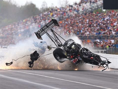 Larry Dixon's NHRA crash