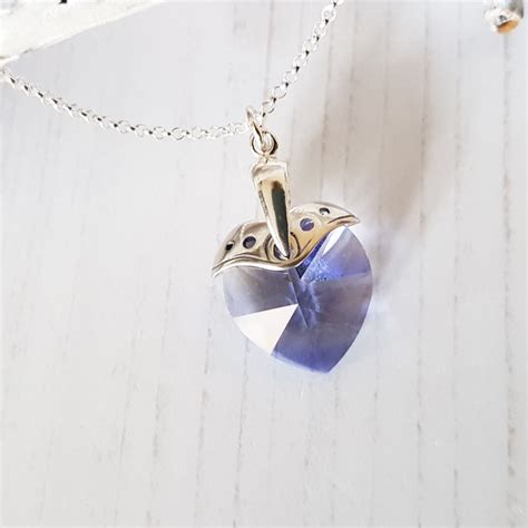 Tanzanite Crystal Heart Necklace