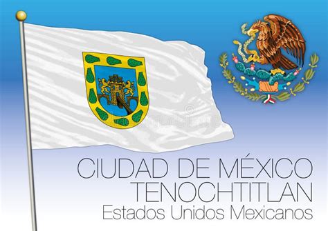 Mexico City, Federal District Regional Flag, United Mexican States ...