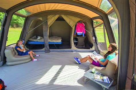 This Giant Family Tent Has Private Bedroom Compartments and a Full Living Area