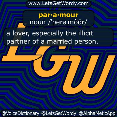 paramour 04/25/2019 GFX Definition of the Day