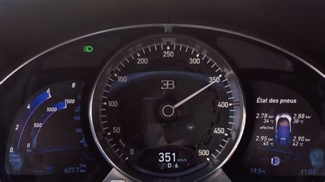 Watch a Bugatti Chiron speedometer hit 218 mph - Autoblog