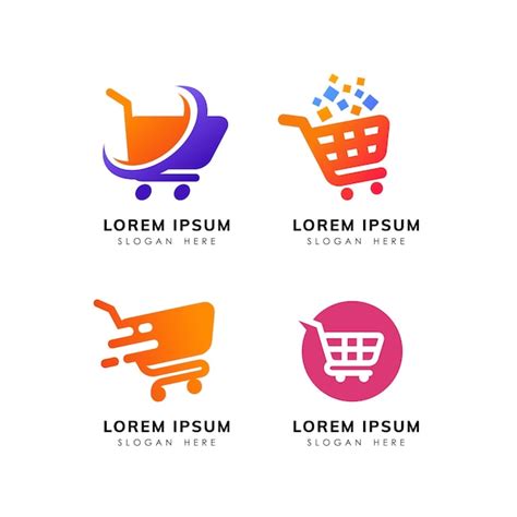 Premium Vector | Shopping store logo design template. shopping cart icon sign symbol