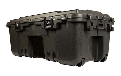 Plano® Sportsman's Wheeled Trunk - Black | Bass Pro Shops | Heavy duty storage bins, Plano ...