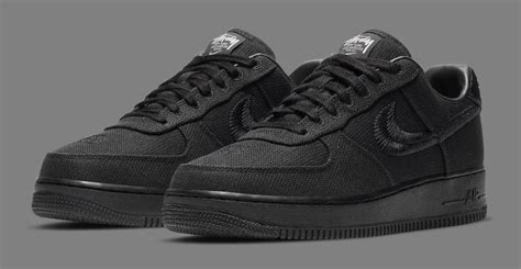 Stussy x Nike Air Force 1 Low ‘Triple Black’ SNKRS Release Date | Complex