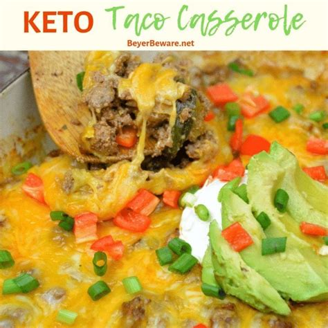 Low-Carb Taco Bake - Keto Taco Skillet - Beyer Eats and Drinks