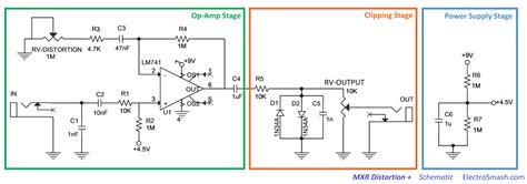 Guitar Distortion Circuit Diagram