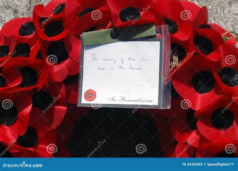 Remembrance Day Poppy Wreath Stock Photo - Image: 4445480