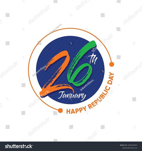 Happy Republic Day India Logo Template Stock Vector (Royalty Free) 2244519477 | Shutterstock