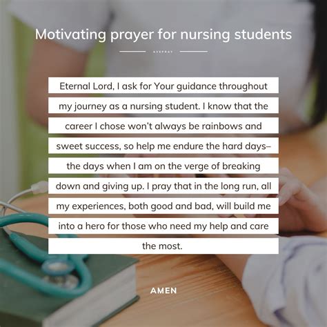 Motivating prayer for nursing students – AvePray