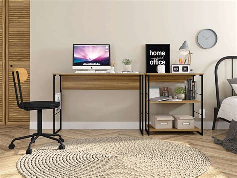 Office Desk and Bookshelf Combo | MFA Online