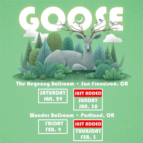 Goose Add Shows in San Francisco and Portland, Ore.