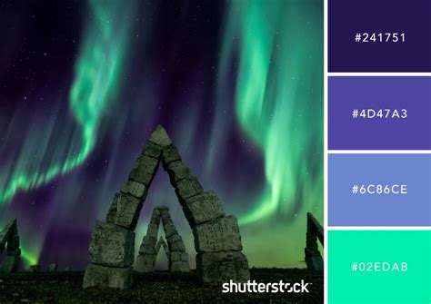 10 FREE Color Palettes Inspired by Northern Lights