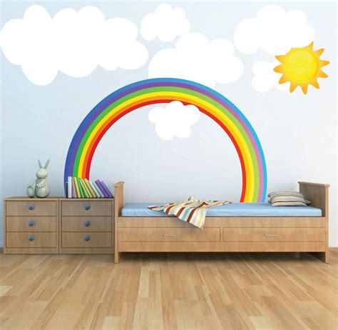 Rainbow Wall Decal Kids Bedroom Rainbows Rainbow Wall Art