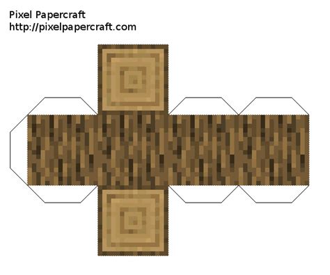 Papercraft Dark Oak Wood Planks Minecraft Printables Paper Crafts ...