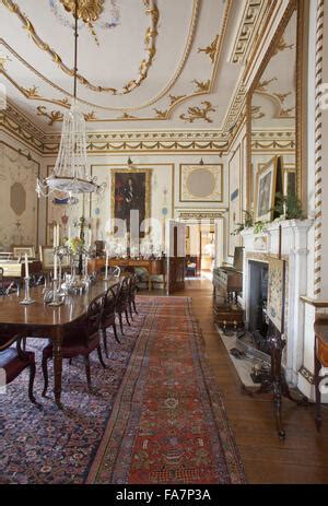 The Dining Room at Hatchlands Park, Surrey Stock Photo - Alamy