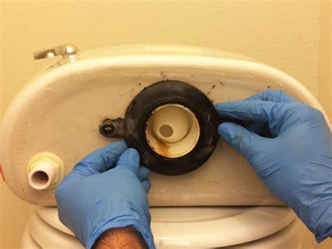 Replacing The Toilet Tank Bolts - dismantle the toilet