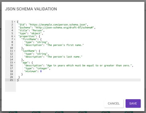 JSON Schema Validation | Sensedia Product Documentation