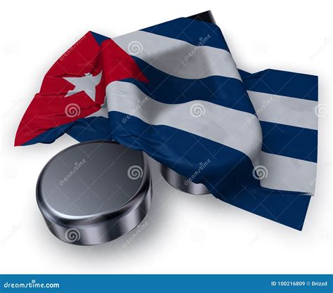 Music Note and Flag of Cuba Stock Illustration - Illustration of ...