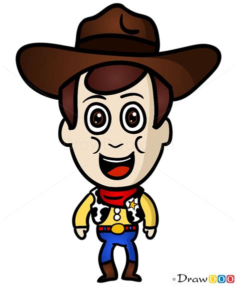 How to Draw Sheriff Woody, Chibi