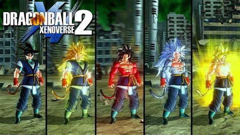 Goku Absalon Transformations(Base-SSJ-SSJ2-SSJ3-SSJ4-SSJ5 & More) - Dragon Ball Xenoverse 2 Mods ...