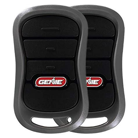 Genie 3-Button Garage Door Opener Remotes (2 Pack) - Each Remote Controls Up To 3 Genie Garage ...