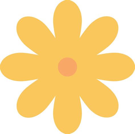 Yellow flower free vector Flower Png Images, Vector Flowers, Free ...