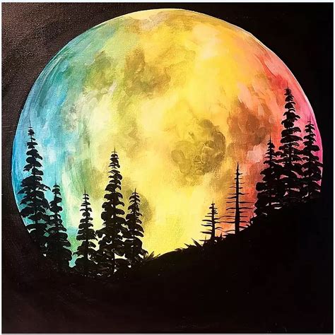 Watercolor Moon