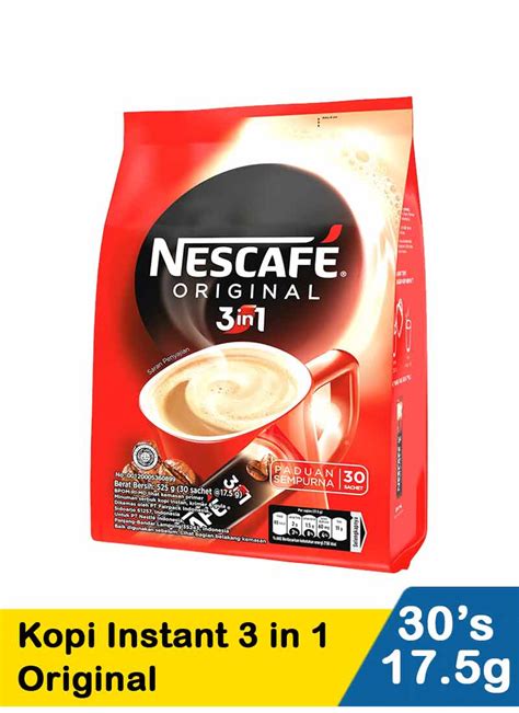 Nescafe Kopi Instant 3in1 Original 30X17.5G | Klik Indomaret