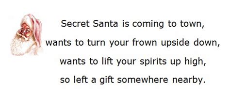 Secret Santa Poems, Clever Sayings