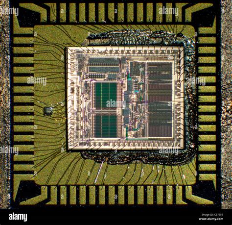 silicon chip computer semiconductor circuit Stock Photo - Alamy