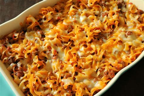 Cheesy Ground Beef Noodle Casserole - Kindly Unspoken