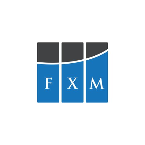 FXM letter logo design on WHITE background. FXM creative initials ...