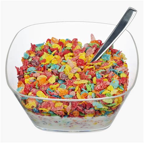 Bowl Of Fruity Pebbles Cereal, HD Png Download - kindpng