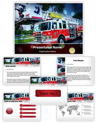 Professional Fire Department Editable PowerPoint Template