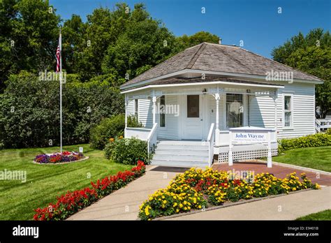 The birthplace home of John Wayne in Winterset, Iowa, USA Stock Photo ...