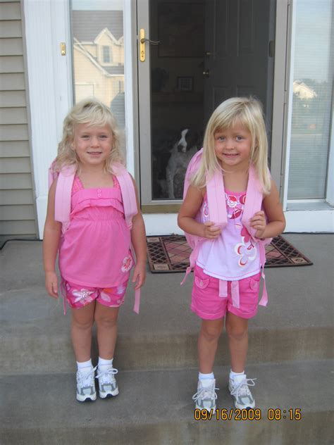 Taylor and Allie: First Day of 4-Year Preschool!!